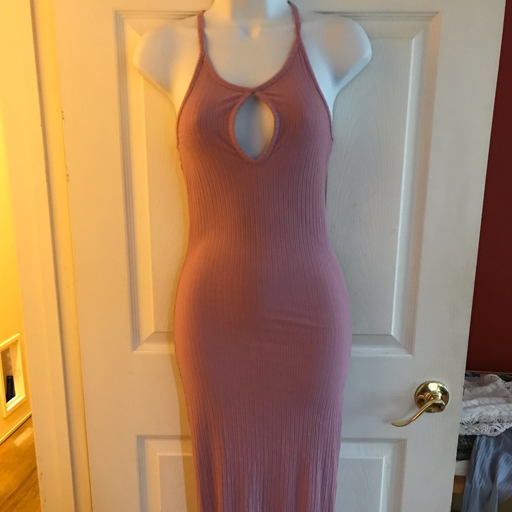 Keyhole front Maxi Dress